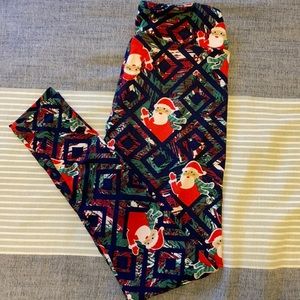Soft Santa Leggings One Size
